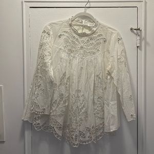 Anthropologie Eyelet Top
